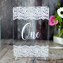Lace Wedding Table Number, thumbnail 2 of 6