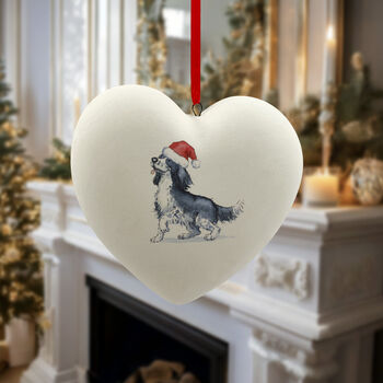 Sprocker Black And White Ceramic Bauble, 3 of 4