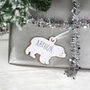 Personalised Polar Bear Family Christmas Decorations, thumbnail 6 of 11