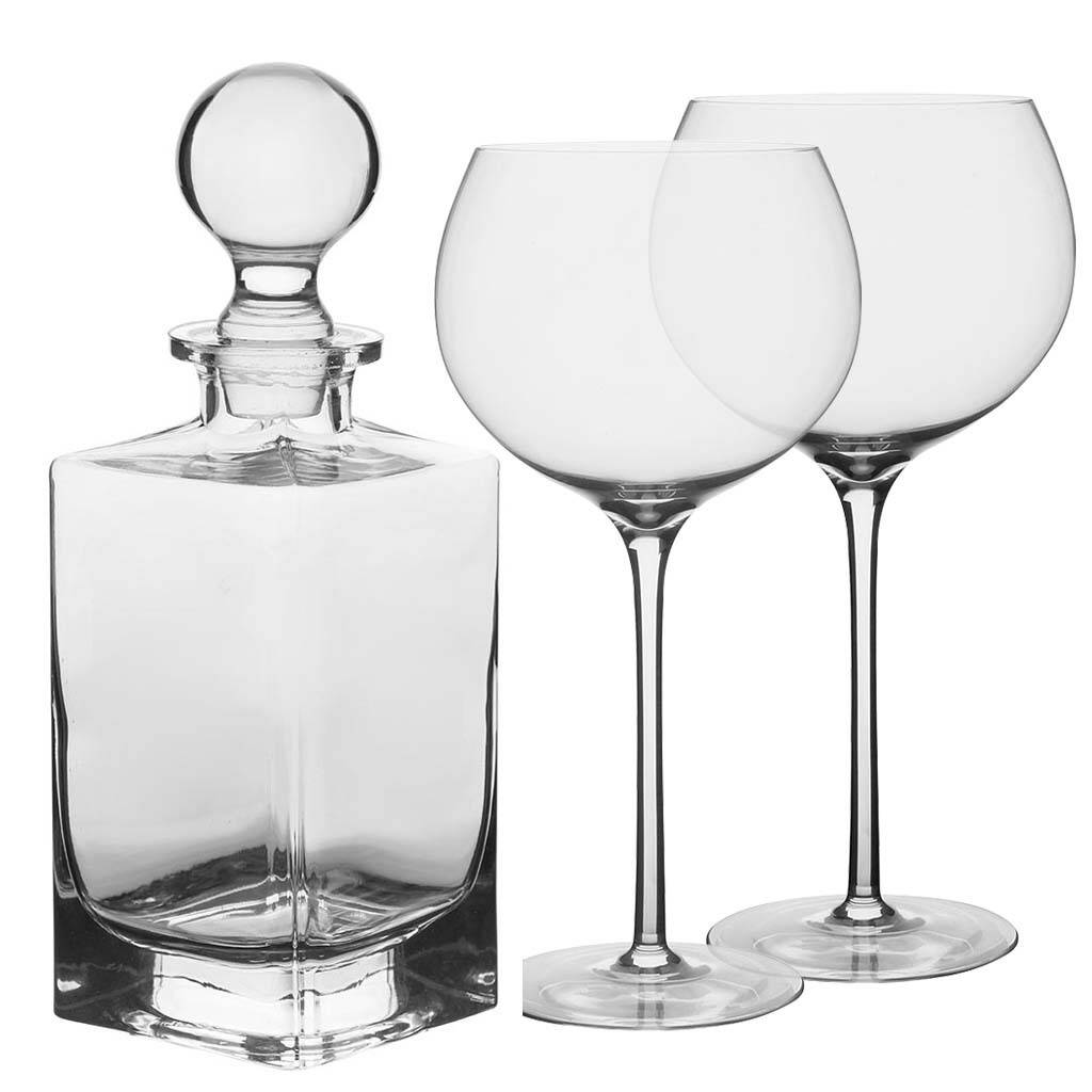 Personalised Gin Lover Glassware Gift Set By Dibor | notonthehighstreet.com