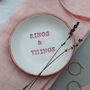 Rings And Things Hand Stamped Trinket Dish, thumbnail 4 of 5