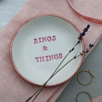 Rings And Things Hand Stamped Trinket Dish, 4 of 5