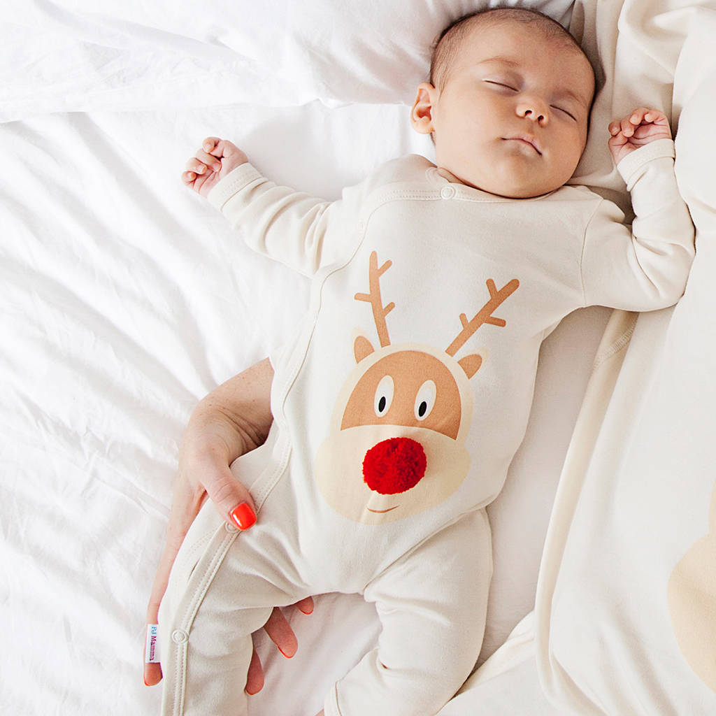 First Christmas Reindeer Romper Personalisation Option, 1 of 5