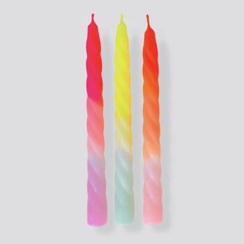 Twisted Handmade Ombre Candles, 3 of 8