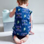 'Cute And Little' Print Baby And Child Dungarees, thumbnail 7 of 8