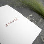 'Merci' Hand Foiled Thank You Card, thumbnail 3 of 3