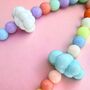 Pastel Cloud Beaded Phone Charm, thumbnail 3 of 4