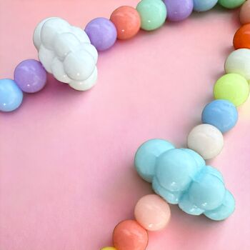 Pastel Cloud Beaded Phone Charm, 3 of 4