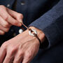 Personalised Men's New Baby Sterling Silver Bracelet, thumbnail 3 of 4
