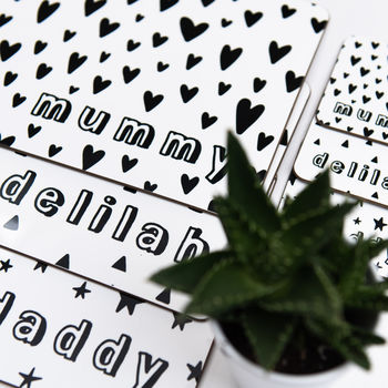 Monochrome Personalised Placemat, 2 of 11