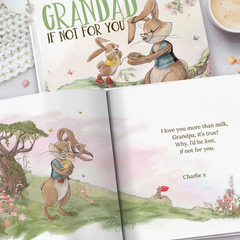 Personalised Grandad Keepsake Book, 'If Not For You', 9 of 10