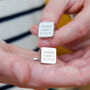 Dad Est. Year Personalised Square Cufflinks, thumbnail 1 of 11