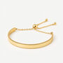 Gold Adjustable Cuff Slider Bracelet, thumbnail 1 of 6