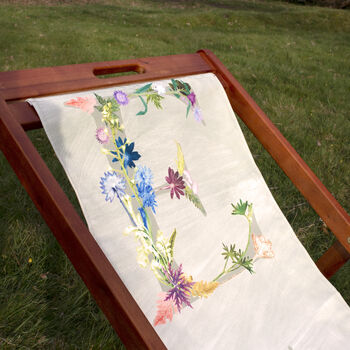 Personalised Letter Beach And Garden Deckchair, 7 of 12