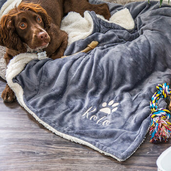 Personalised Sherpa Style Cat And Dog Blanket, 3 of 12