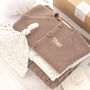 Unisex Little Stars Nut Brown Baby Gift Set, thumbnail 1 of 9