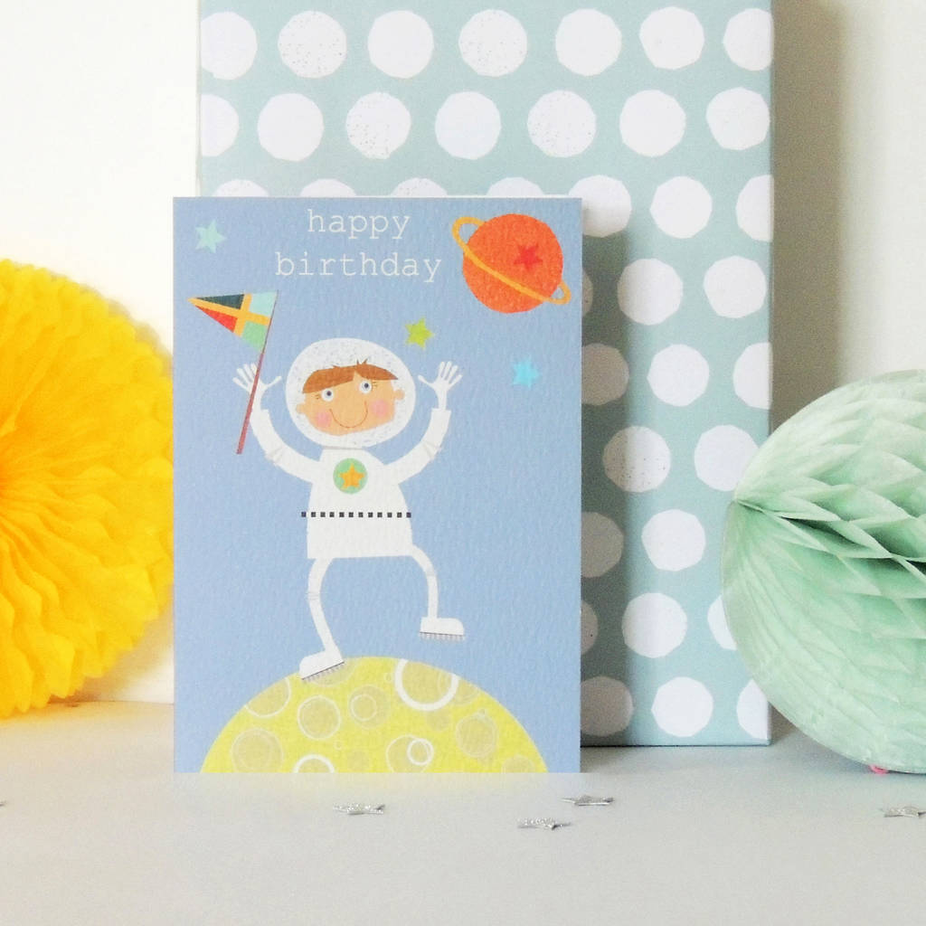 spaceman birthday card by kali stileman publishing | notonthehighstreet.com