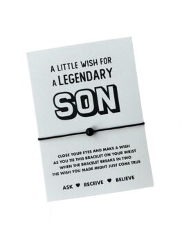 Gift For Son | Legendary Son Wish Bracelet, 6 of 8