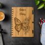Personalised Bamboo Floral Butterfly Notebook Eco Paper, thumbnail 3 of 6