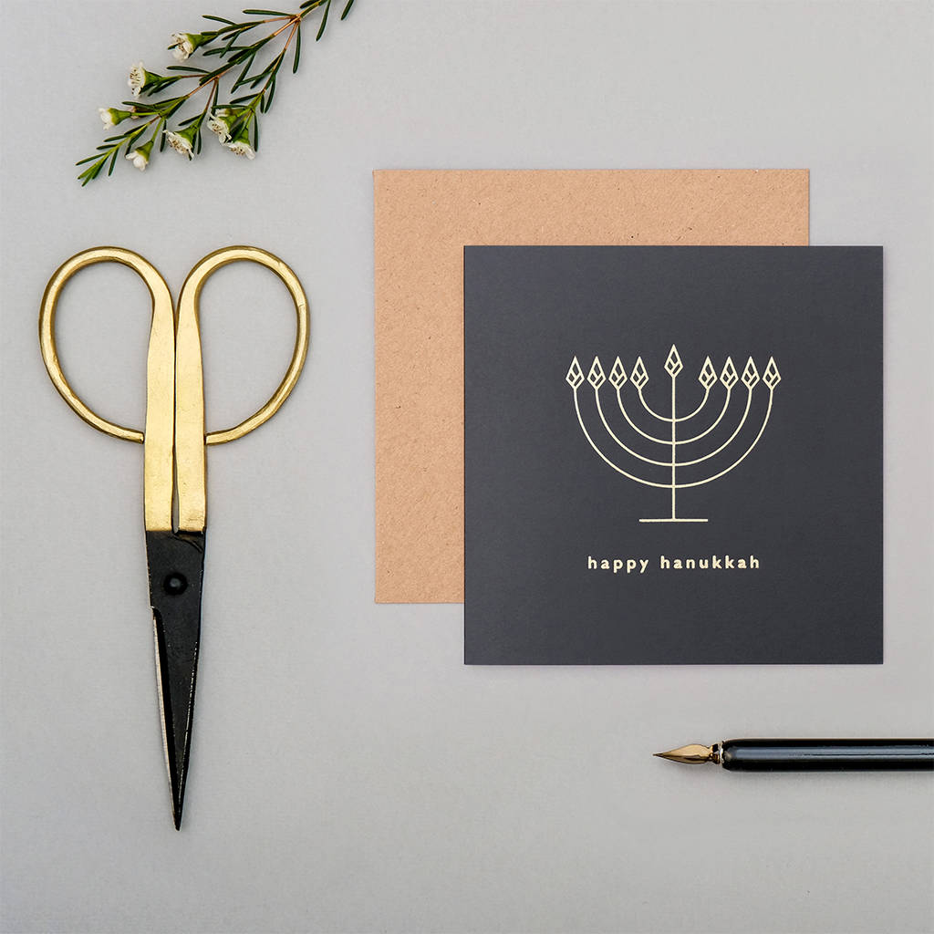 Mono ‘Happy Hanukkah’ Greeting Card, 1 of 4