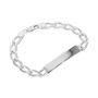 Personalised Sterling Silver 7mm Curb Mens ID Bracelet, thumbnail 2 of 4