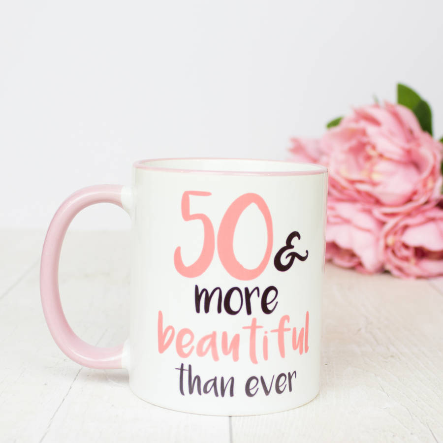 50th birthday gift mug by tea please | notonthehighstreet.com