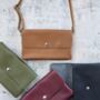 Personalised Leather Clutch Or Cross Body Bag, thumbnail 3 of 4