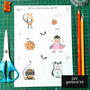 Adorable Witch Personalised Halloween Card, thumbnail 6 of 6