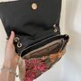 Floral Sequin Chain Cross Body Shoulder Bag, thumbnail 4 of 4