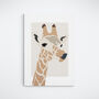 Giraffe Head Illustration Print, thumbnail 4 of 4