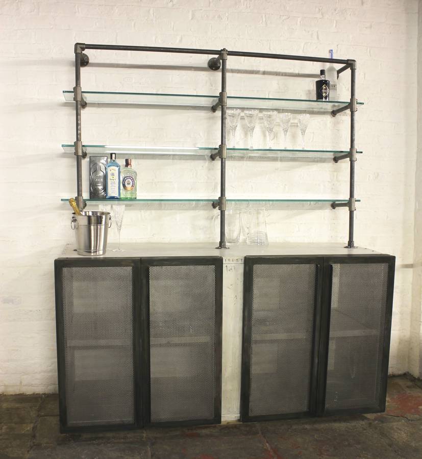 Oxana White Washed Industrial Scaffolding Sideboard, 1 of 4