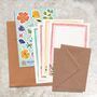 Whimsical Floral Letter Writing Set, thumbnail 4 of 9