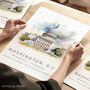 Destination Travel Landmark Posters For Washington D.C, thumbnail 1 of 7