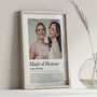 Personalised Maid Of Honour Gift, Wedding Thank You, thumbnail 4 of 6