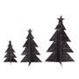Set Of Three Hessian Christmas Trees, thumbnail 3 of 4