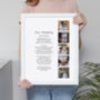 Wedding Photos And Poem Personalised Print, thumbnail 1 of 10