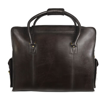 'markham' Leather Holdall In Chestnut By Vintage Child ...