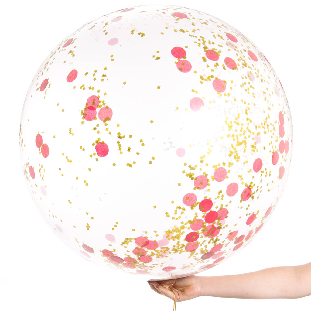 giant christmas confetti filled balloon by bubblegum balloons
