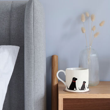 Black Labrador Dog Coaster Gift For Dog Lovers, 5 of 12