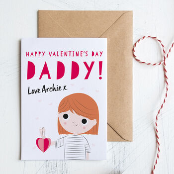 Customised Daddy Valentine's Card, 3 of 6