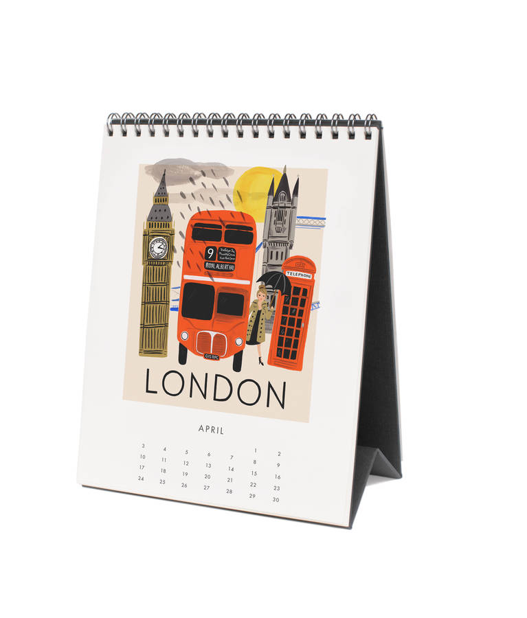 travel the world 2016 desk calendar by old with new ...