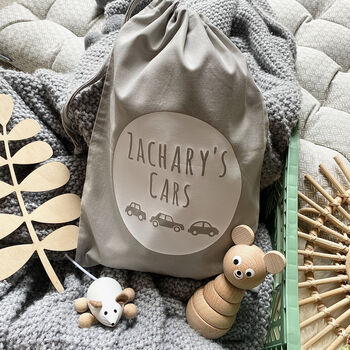 Personalised Cars Toy Storage Bag, 4 of 6
