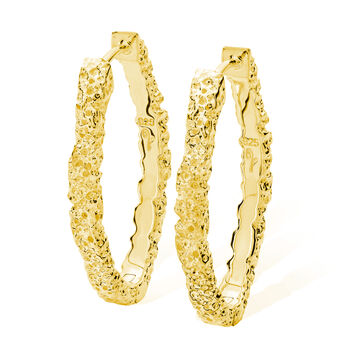 Medium Hula Hoop Earrings In 18ct Gold Vermeil, 2 of 5