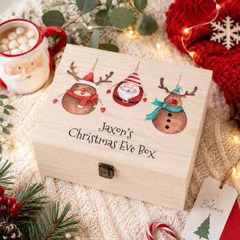 Personalised Santa Reindeer Christmas Eve Box, 4 of 4