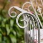 Bielle Stone Grey Iron Garden Bench, thumbnail 4 of 6