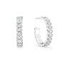 Sophie Crystal Silver Chunky Earrings, thumbnail 1 of 2