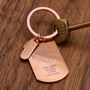 Star Map Memorable Date Dog Tag Keyring, thumbnail 5 of 9