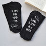 Personalised Lost In A Book Reading Socks, thumbnail 3 of 3