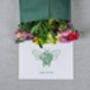‘Happy Birthday’ Fresh Flower And Card Letterbox Gift, thumbnail 1 of 11