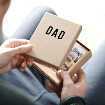 Personalised Stainless Steel Dad Photo Print, 6 of 7